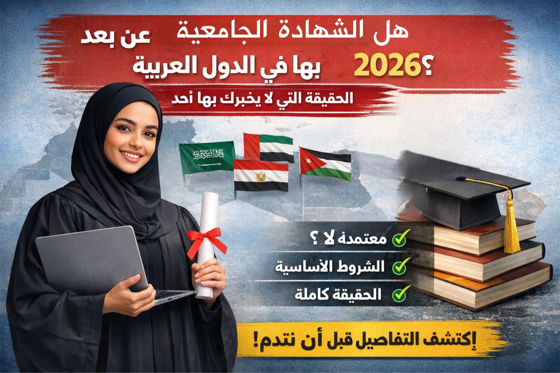 هل الشهادة الجامعية عن بعد معترف بها في الدول العربية 2026؟